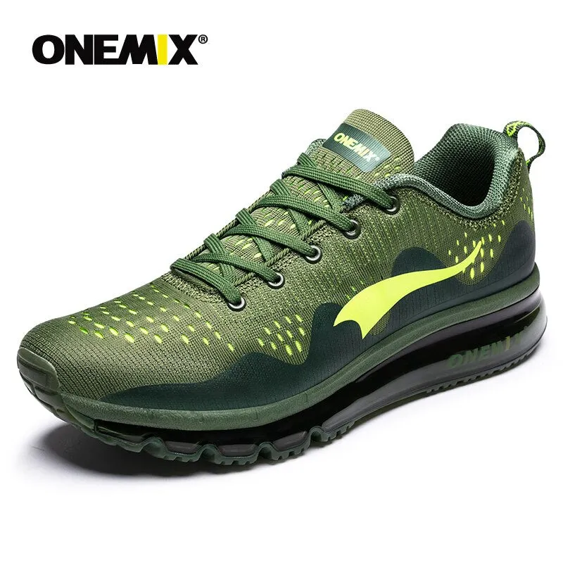 ONEMIX  Summer aircushion Men Running Shoes Sports Sneakers Cushion Breathable Outdoor Air Trainers Men Walking Tennis Shoes