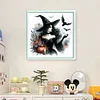Witch Bat - 11CT Stamped Cross Stitch - 40*40cm - Halloween