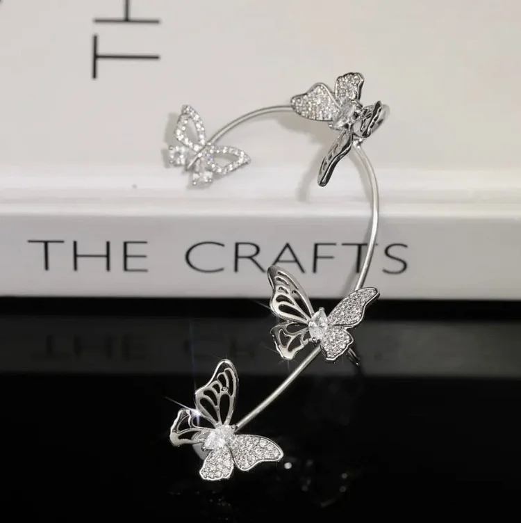 Sterling Silver Butterfly Garden Earrings