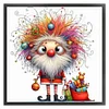 Furry Santa Claus-14CT Counted Cross Stitch 40*40cm/15.75*15.75in