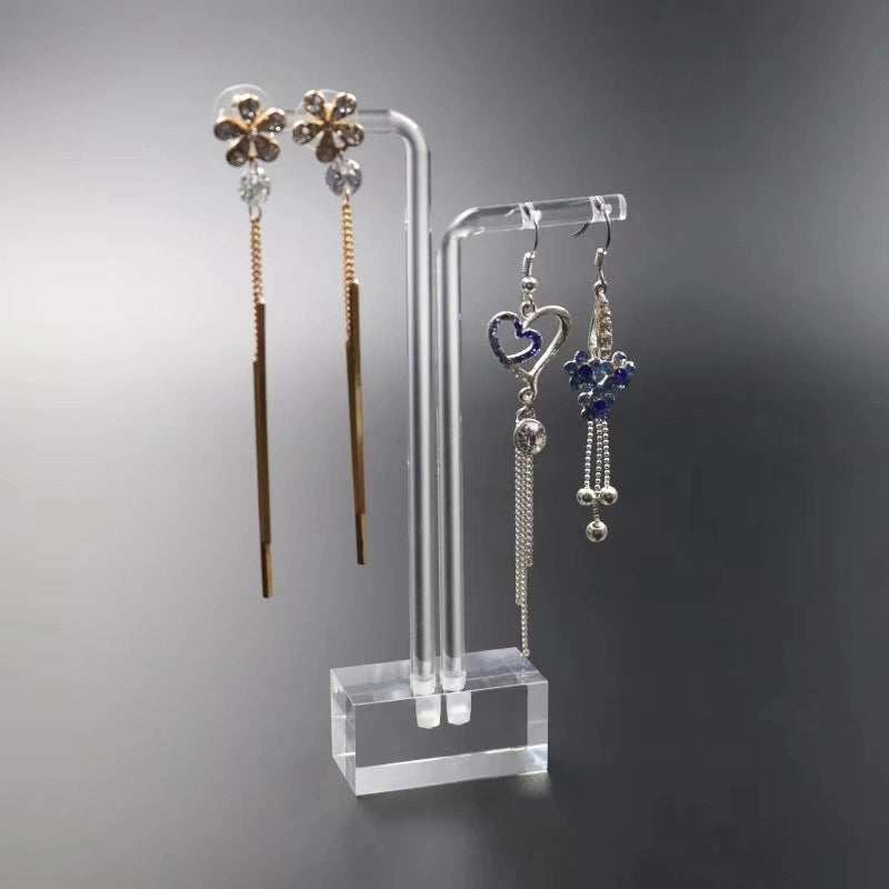 1 Piece 2 Pieces Set Arylic Minimalist Transparent Jewelry Rack
