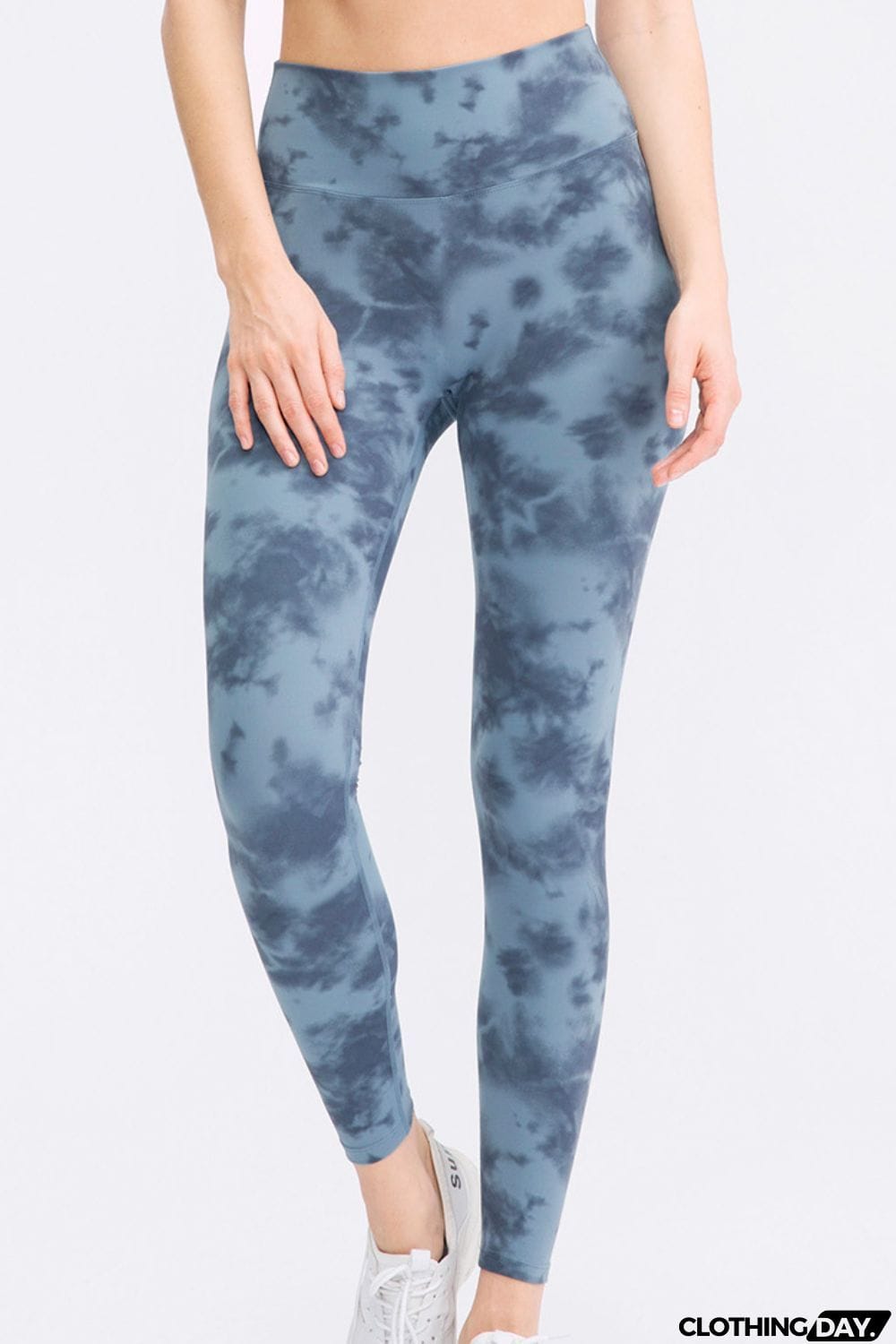 Wide Waistband Slim Fit Long Sports Pants