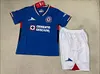 Joyfball 2025/2026 Kids Size Cruz Azul Home Football Jersey 1:1 Thai Quality