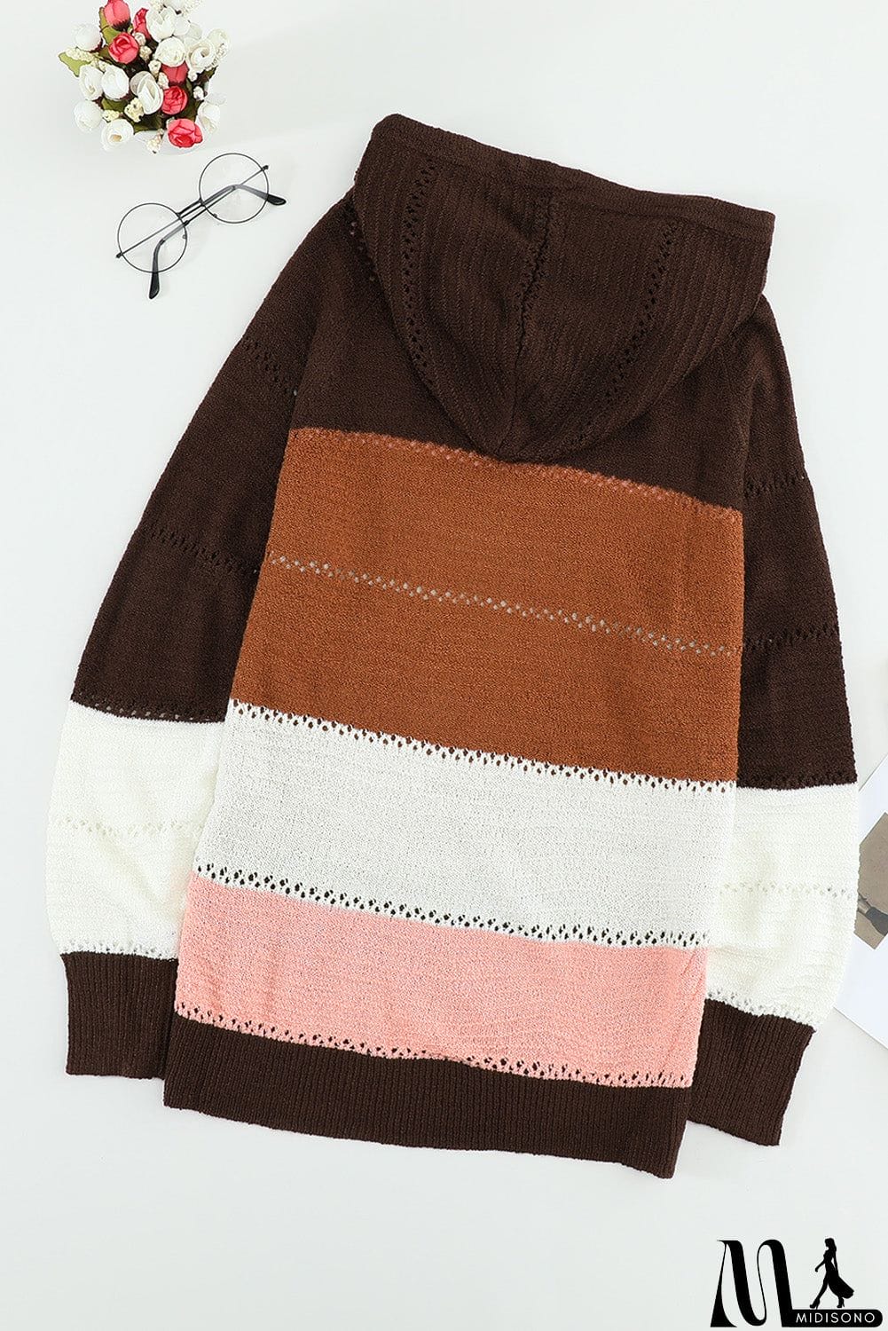 MidiSono - Classic Beach Bonfire Knitted Hoodie