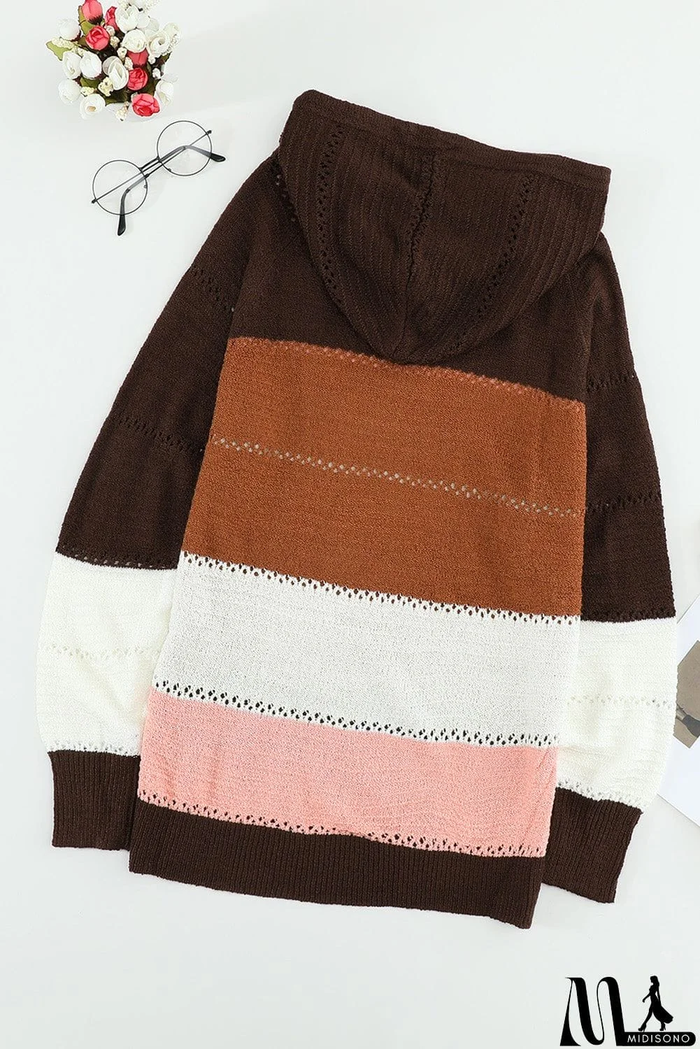 MidiSono - Classic Beach Bonfire Knitted Hoodie