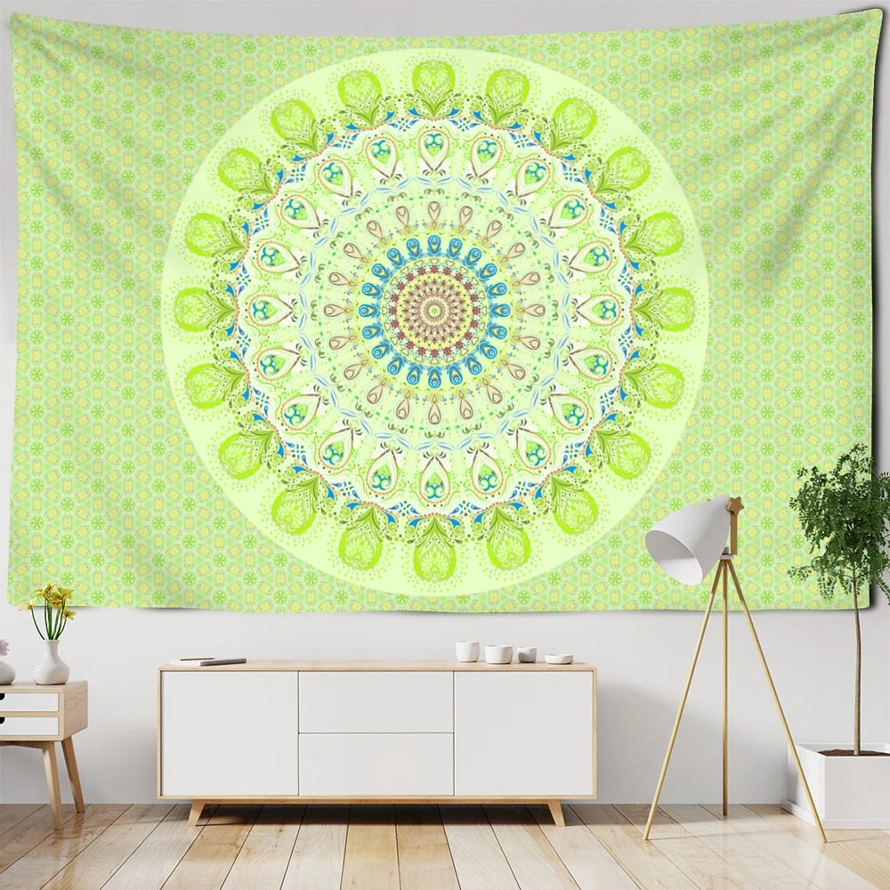 Indian Mandala Tapestry Wall Hanging Bohemian Hippie Witchcraft Psychedelic Travel Mattress Blanket Home Decor