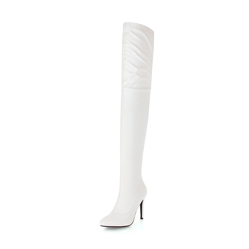 DoraTasia 2020 Plus Size 33-48 Brand Thin High Heels Winter Boot Over The Knee Boots Party Shoes Woman Boots Female