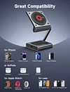 3-in-1 Qi Wireless Charging Station 27W Magsafe Fast Charging Base Portable Foldable Metal Magnetic Bracket Compatible With iPhone12-16 Full Range of Magnetic Charging
