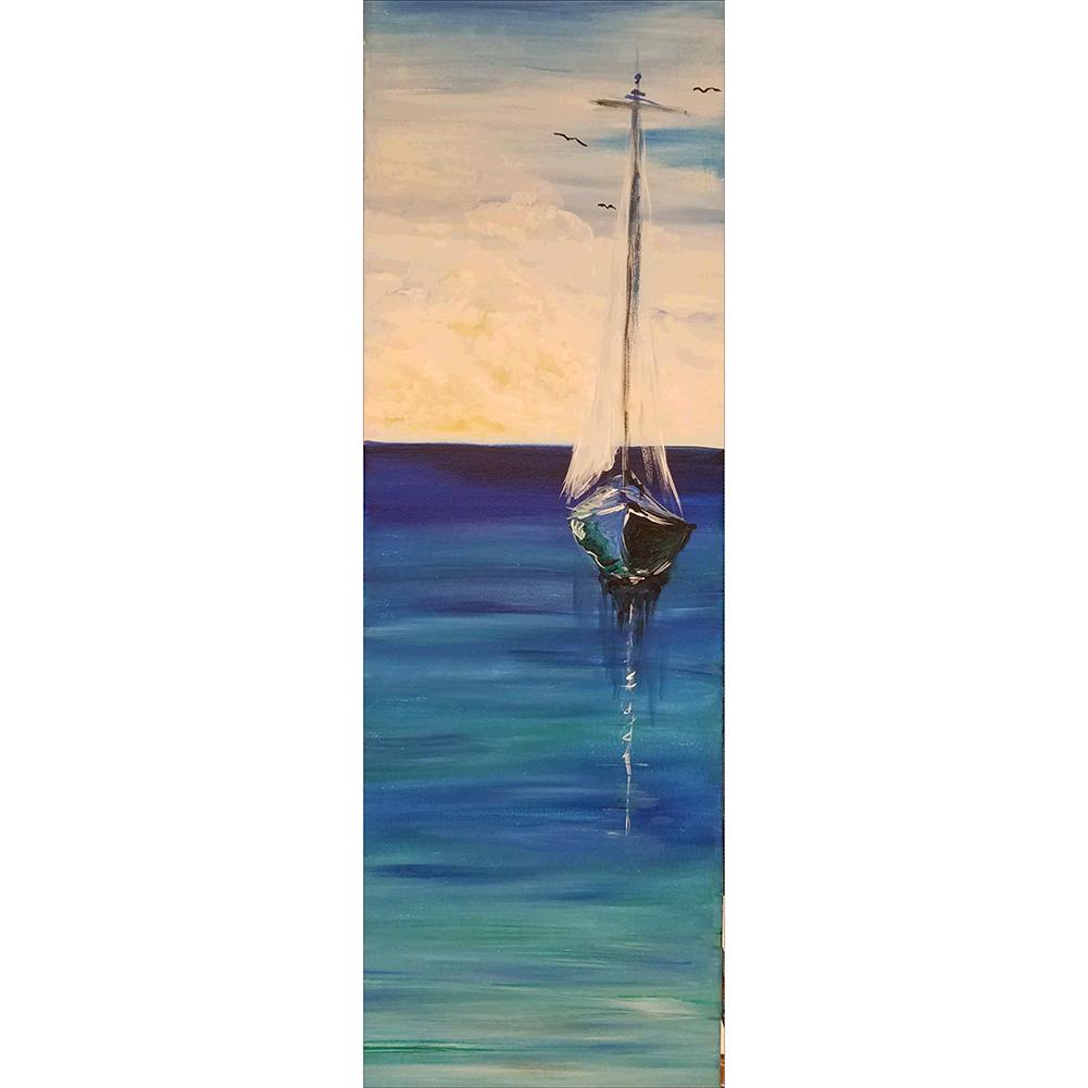 

Sailboat - Round Drill Diamond Painting - 30x80cm, 501 Original