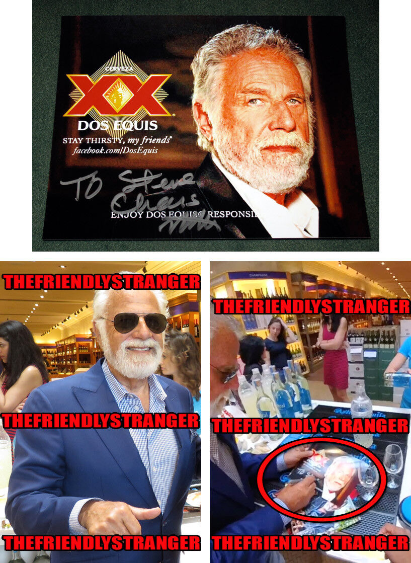 JONATHAN GOLDSMITH signed 8X10 Photo Poster painting C - EXACT PROOF - XX Most Interest Man COA