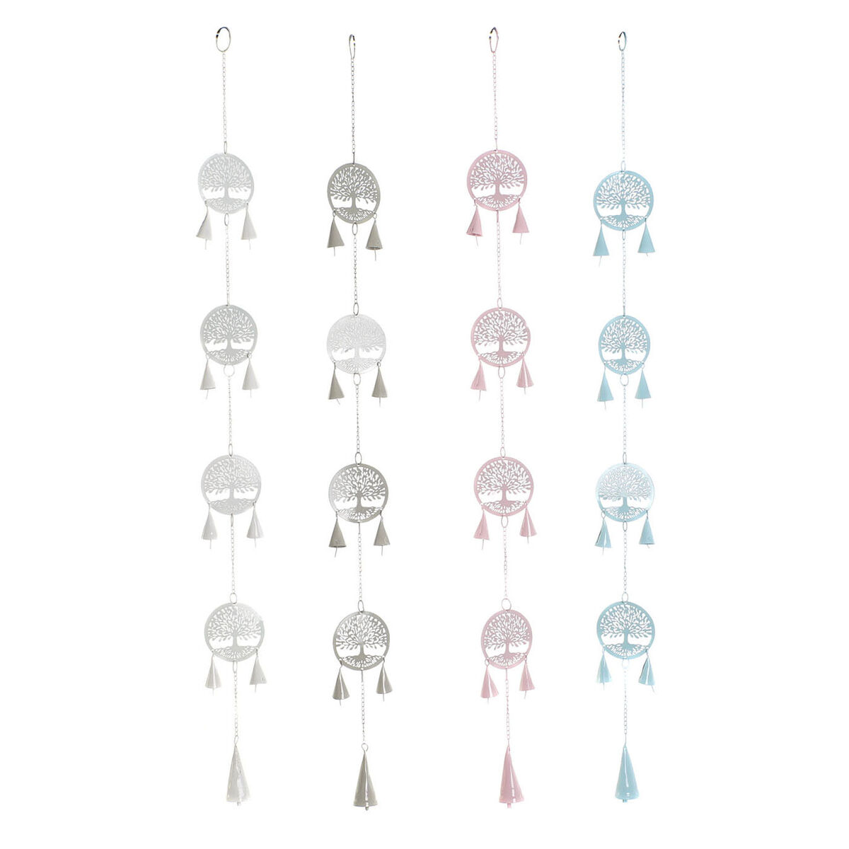 Hanging decoration DKD Home Decor Tree White (4 Units)