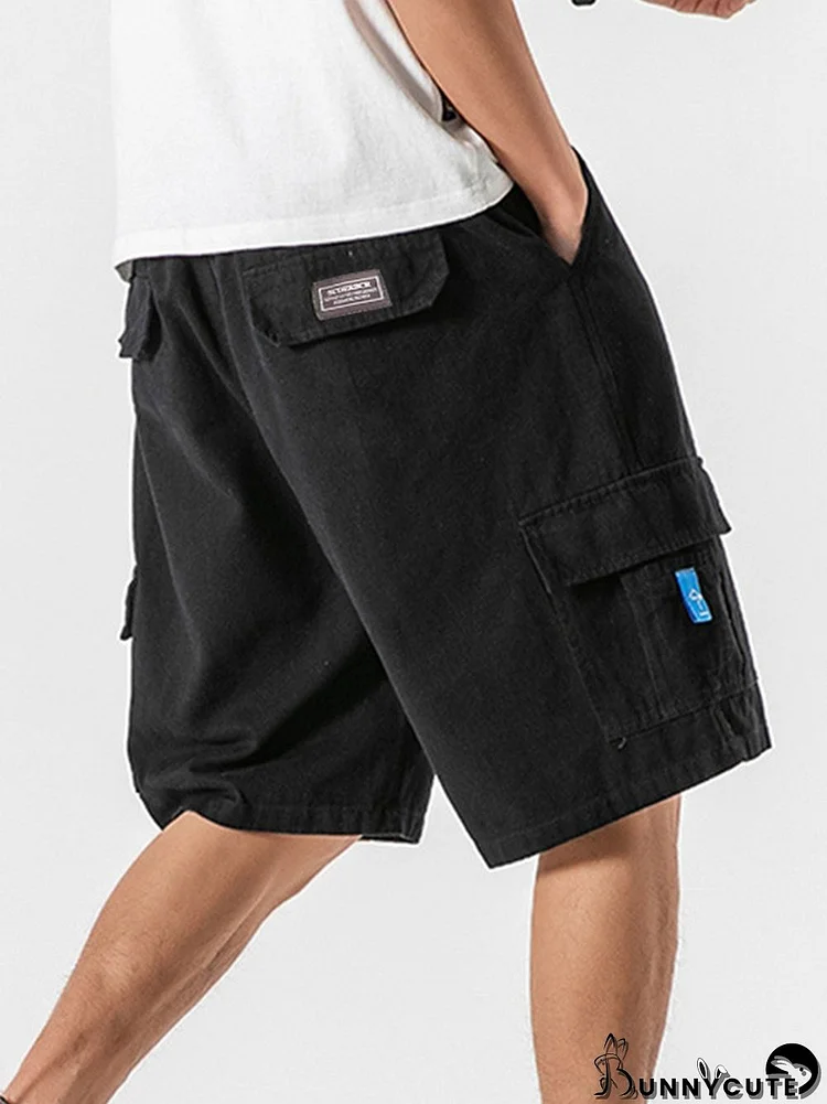 Men's Knee Length Straight Leg Cargo Shorts