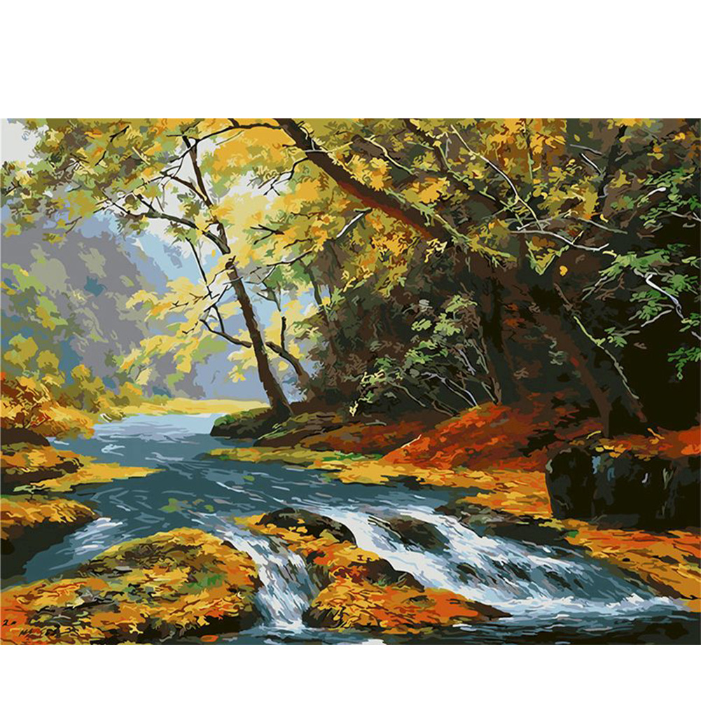 

Forest River - Round Drill Diamond Painting - 40*30CM, 501 Original