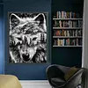 Wolf Forest Silhouette-11CT Stamped Cross Stitch 50*65cm (Big Size)
