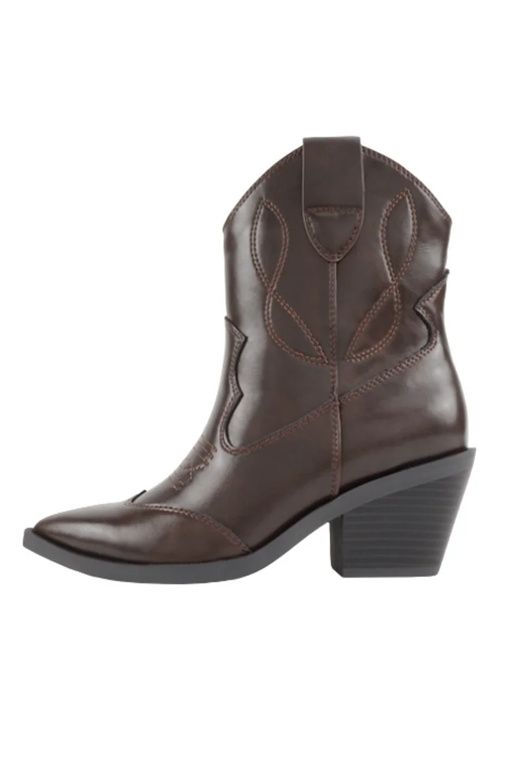 Beverly Cowboy Boot - Brown