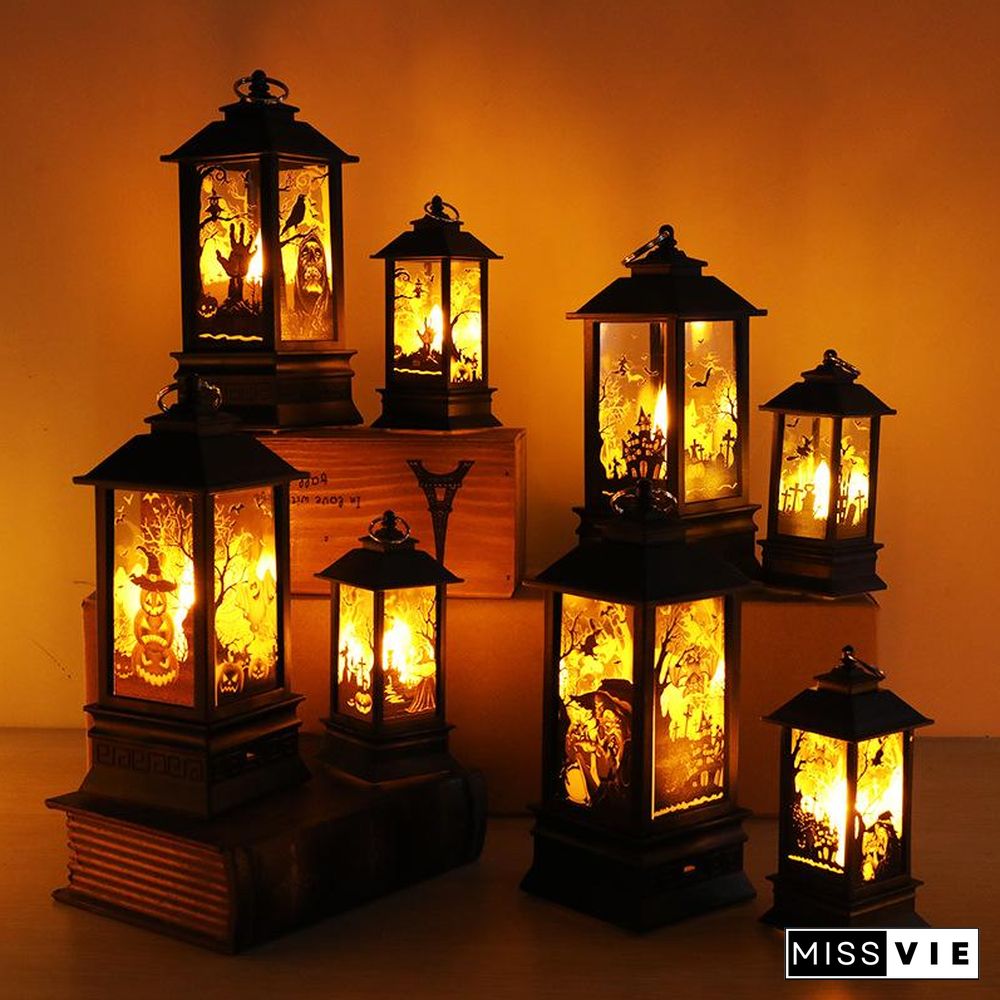 Halloween Simulation Flame Oil Lamp