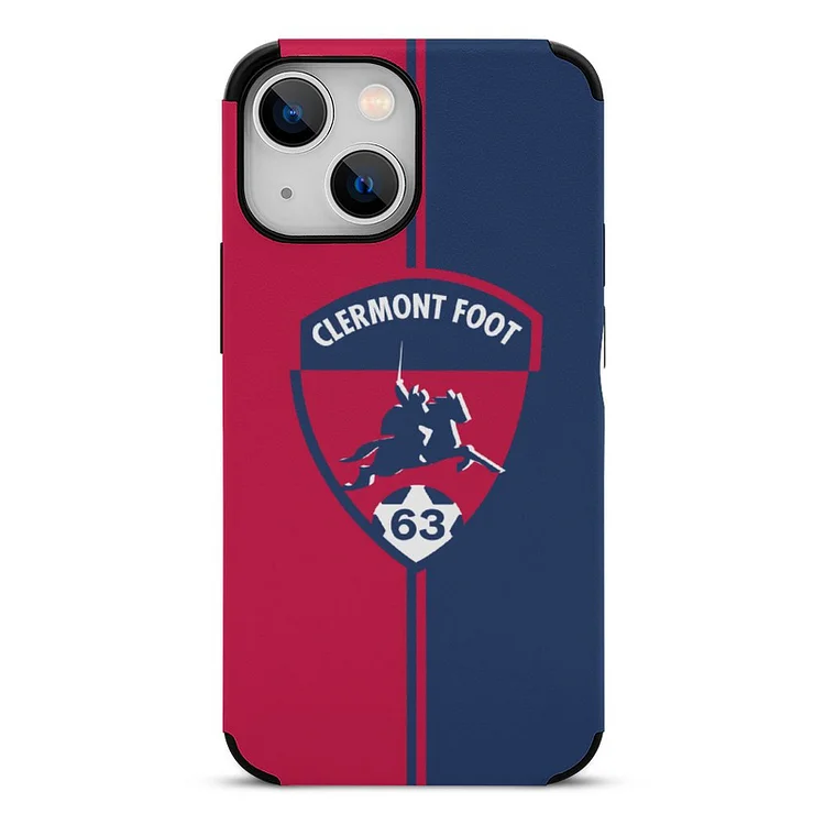 Clermont Foot 63 Caen Cadre TPU Souple Phone Case Pour IPhone 13