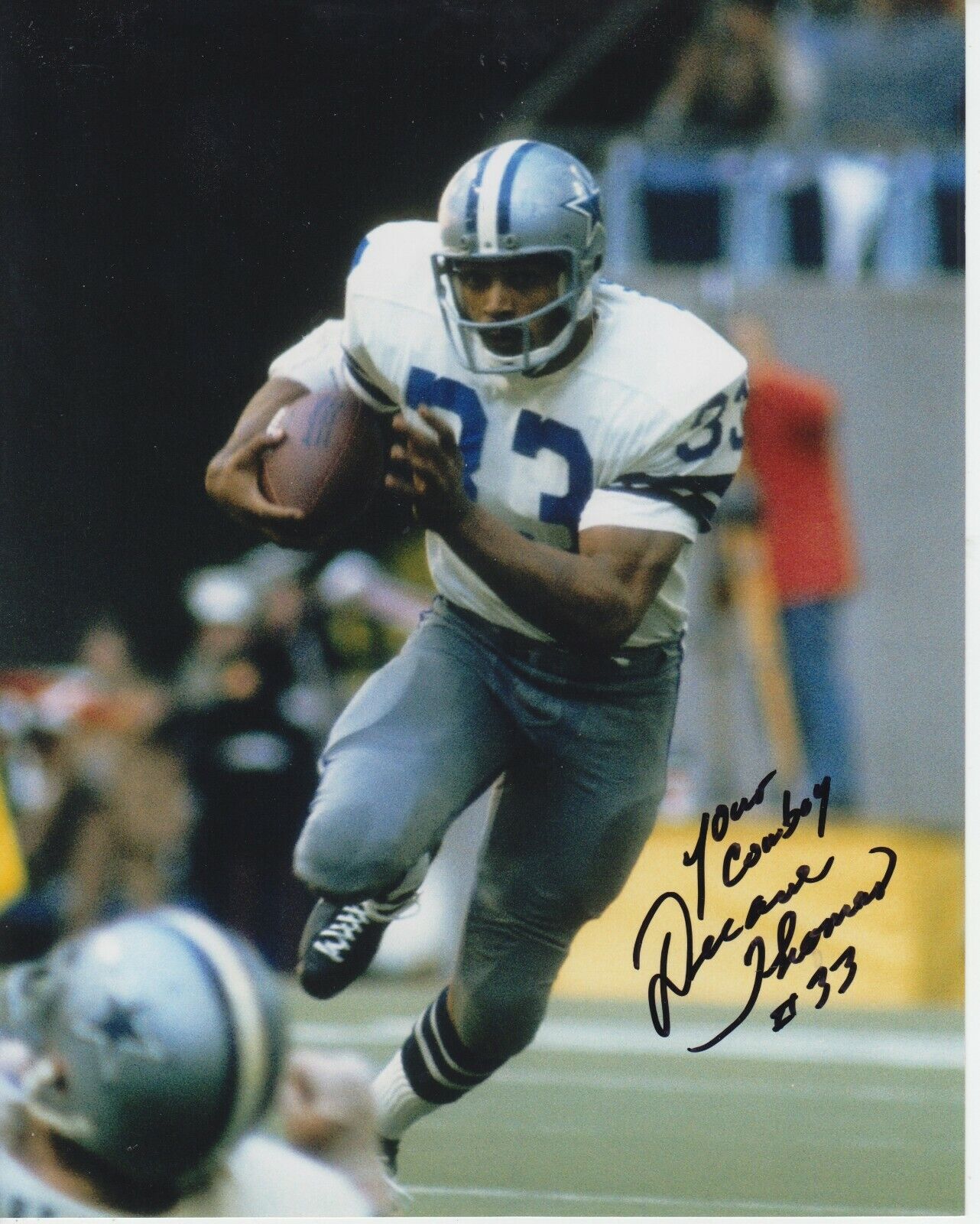 Duane Thomas #1 8x10 Signed Photo Poster painting w/ COA Dallas Cowboys -