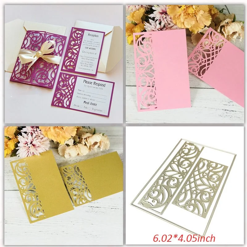 Wedding Invitation Dies Scrapbooking Metal Cutting Dies New 2019 Valentine's Day Decoration Craft Dies Cut for Card Making