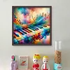 Musical Notes And Piano-11CT Stamped Cross Stitch 40*40cm