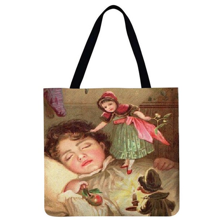 Girls Angles - Linen Tote Bag