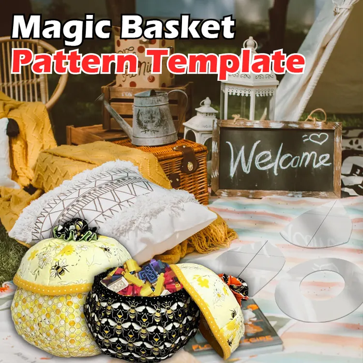 Quilt Candy Bowl/Basket Pattern Template - Instructions + Template Included