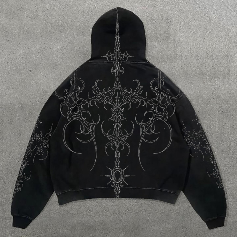 Casual Y2K Darkness Retro hoodie