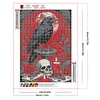 Skelett Kr&auml;he 5d DIY Diamond Art Malerei Sets f&uuml;r Geschenk Zuhause Wanddekoration 30x40cm