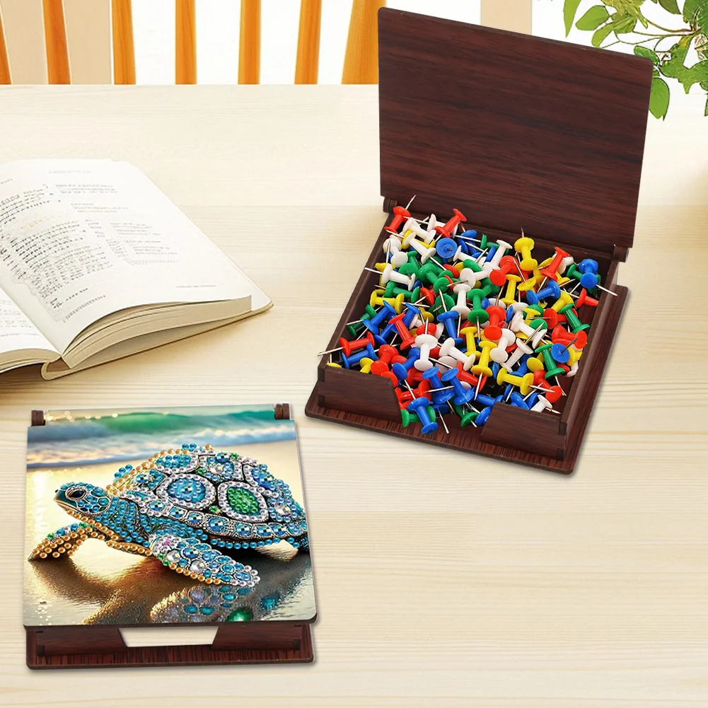 DIY Sea Turtle Diamond Painting Note Box Paper 160 Sheets of Paper for DIY Art Craft