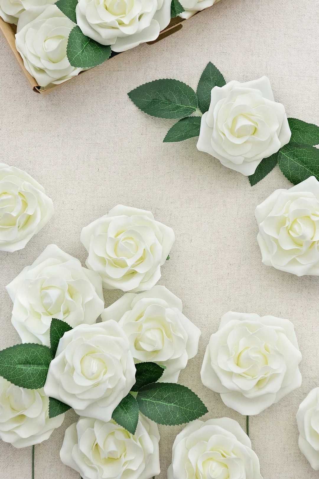 3.5" Foam Avalanche Rose with Stem - 16 Colors