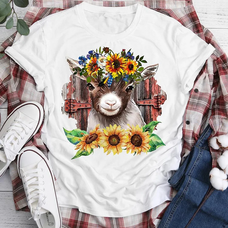 PSL - Sunflower Goat T-Shirt-05680