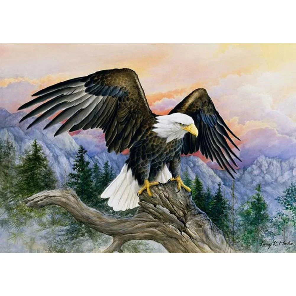 Full Round Diamond Painting - Eagles(30*40cm)