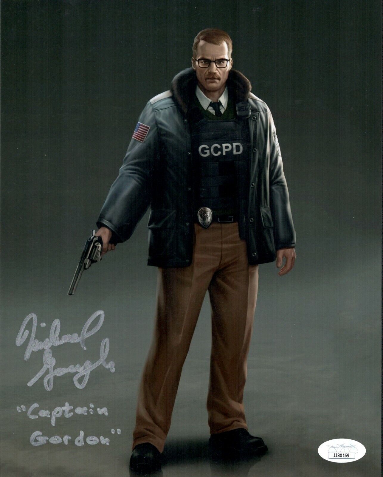 MICHAEL GOUGH Signed ARKHAM ORIGIN 8x10 Gordon Photo Poster painting In Person Autograph JSA COA