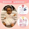 [Heartbeat💖 & Sound🔊] Black 20'' Diaz Black Reborn Baby Doll Girl, Lifelike Weighted Silicone Baby Doll - RBBI-Myrebornbabydoll&reg; Myrebornbabydoll&reg;