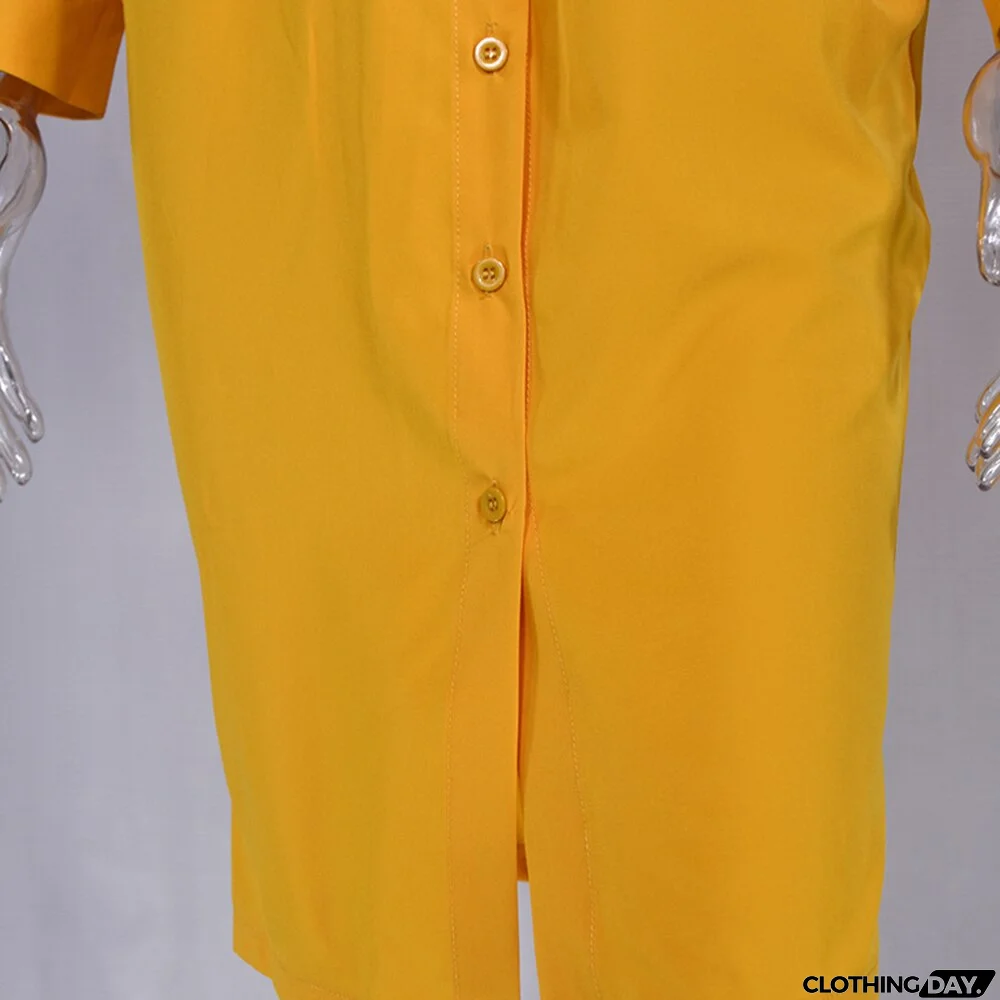 Long Dress Women Autumn Spring Casual Office Ladies Solid Green Long Sleeve Button Up Shirt Dresses Clothes  Fall Fashion