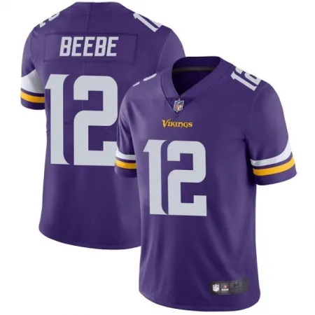 Men's Minnesota Vikings #12 Chad Beebe Purple Vapor Untouchable Limited Stitched Jersey