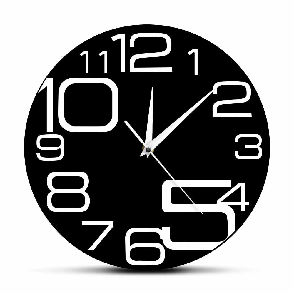 

Big Numbers - Frameless Acrylic Wall Clock, 501 Original