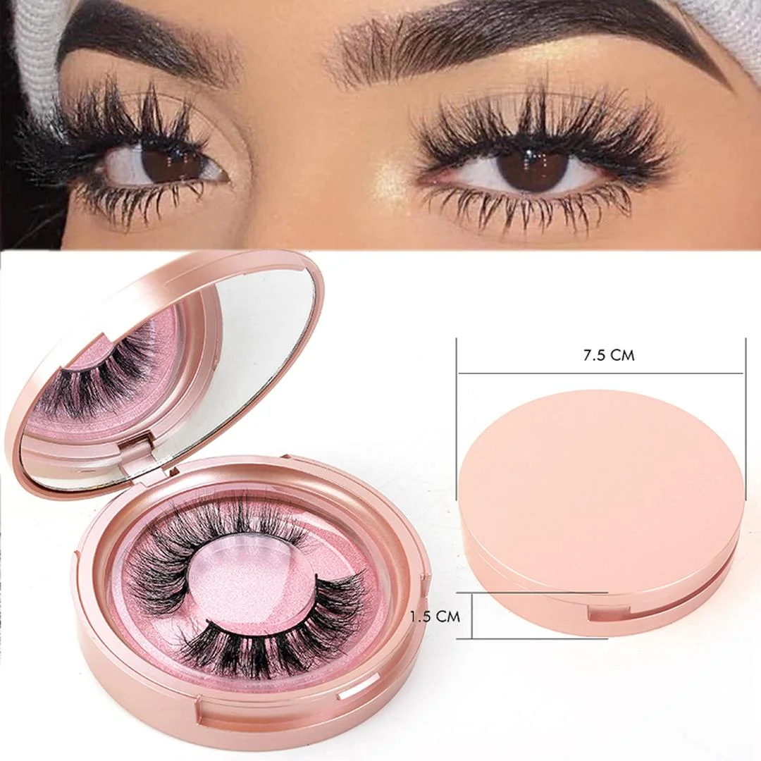 YVONNE DM-Style 3D Mink Eyelashes Natural Look Hand-made Fluffy Volume 1 Pair/Set
