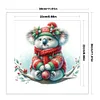 Winter Koala - 18CT Stamped Cross Stitch - 30*30cm - Animal Xmas