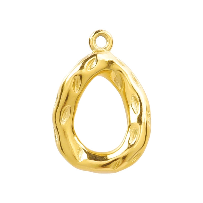 5 Pieces 304 Stainless Steel 18K Gold Plated Geometric Jewelry Accessories Pendant