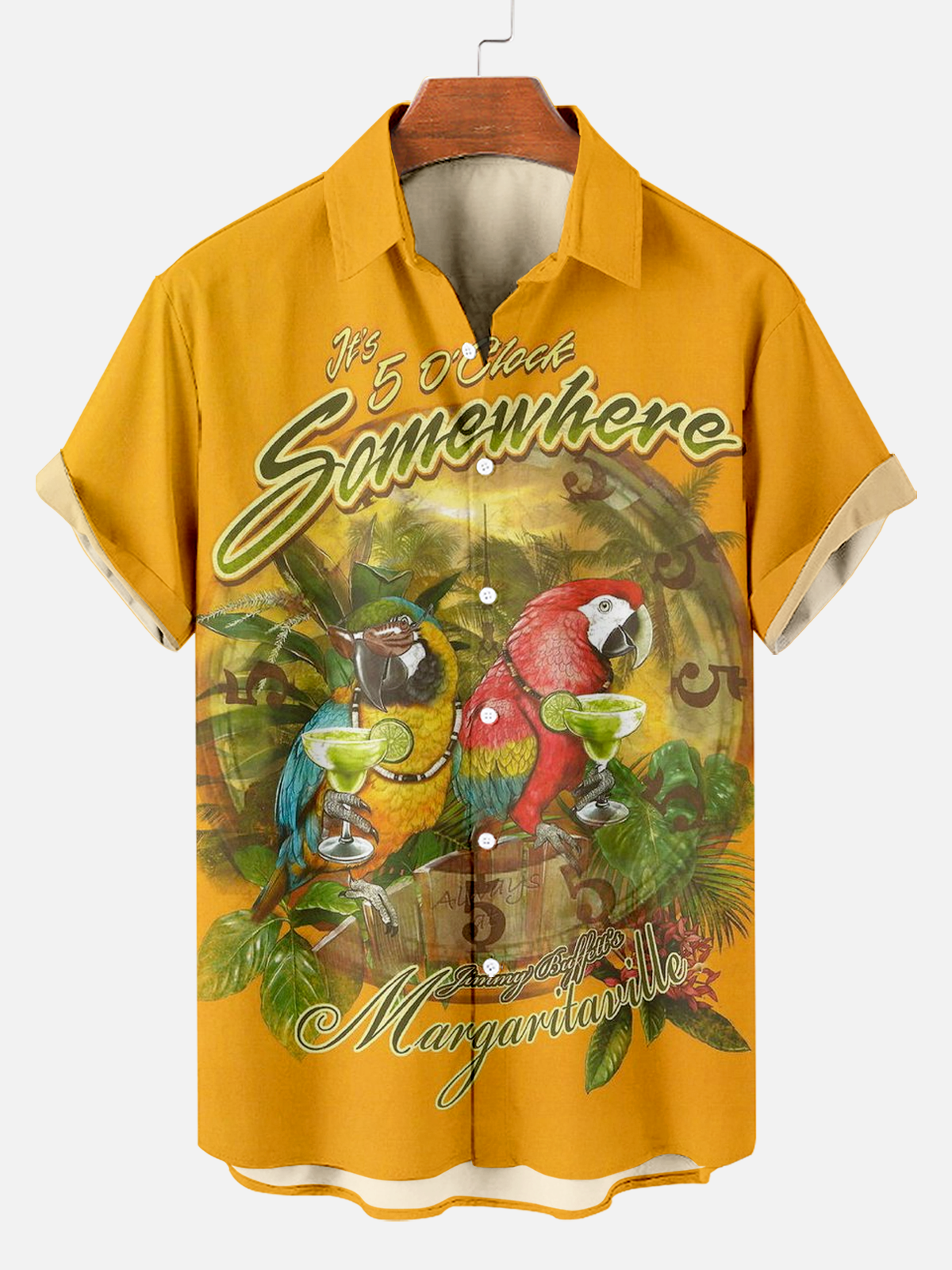 Men's Hawaiian Cartoon Print Shirt PLUSCLOTHESMAN