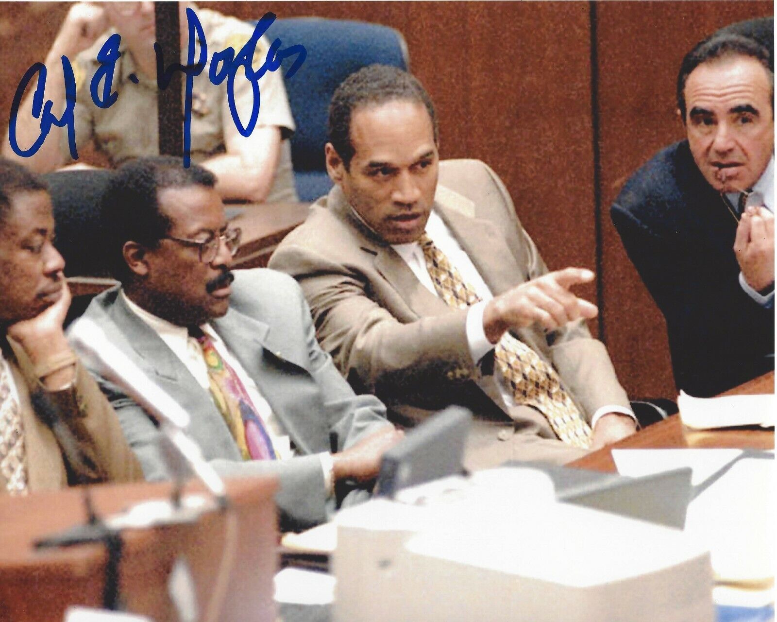 ATTORNEY CARL DOUGLAS SIGNED OJ SIMPSON MURDER TRIAL 8x10 Photo Poster painting COA 2 DREAM TEAM