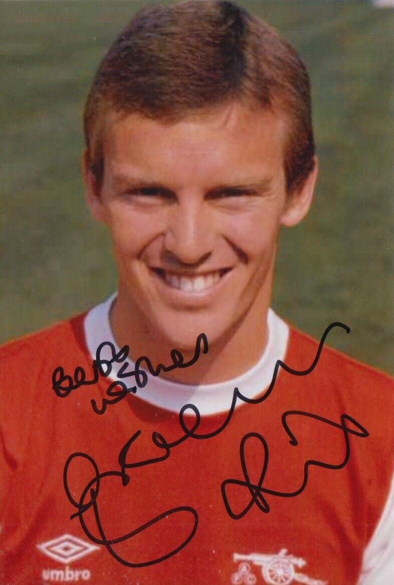 GRAHAM RIX HAND SIGNED 6X4 Photo Poster painting ARSENAL FOOTBALL AUTOGRAPH 6