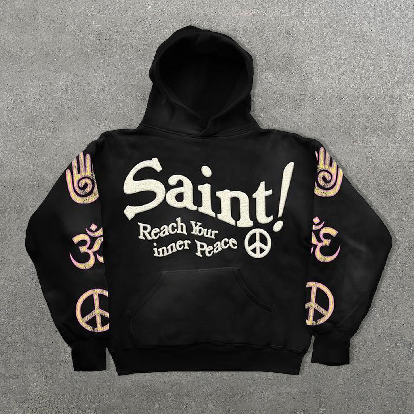 Saint Palm Print Long Sleeve Hoodies