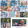 12Pcs DIY Diamond Painting Greeting Card with Envelopes&Tools Diamond Painting Greeting Card Set Multi Purpose Creative Birthday & Thanksgiving Card Kit