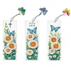 3Pcs marguerite papillon-bricolage marque-page