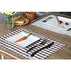 Japan Zakka Style Kitchen Accessories Brown Plaid Dining Table Placemats Tea Mug Dish Cup Drink Coasters Cotton Doilies Bar Mat