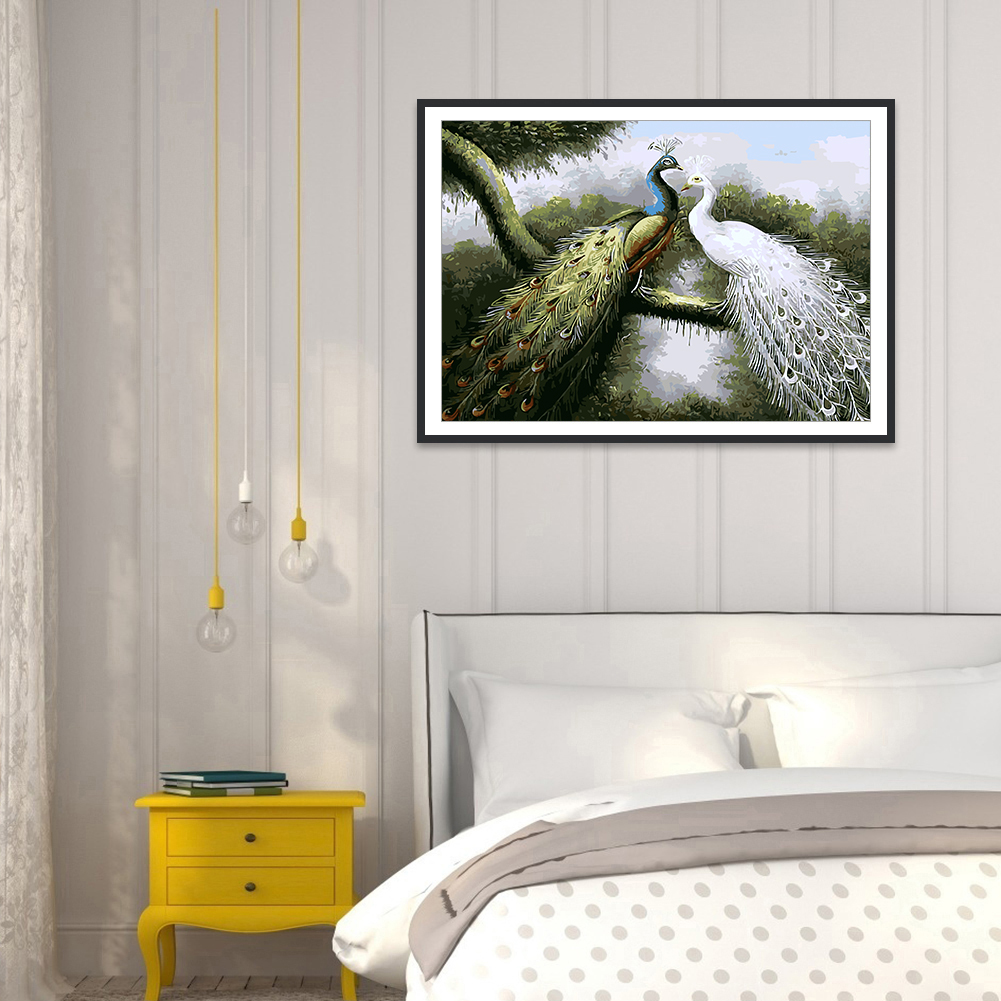 

40*50CM - Paint By Numbers - Peafowl, 501 Original