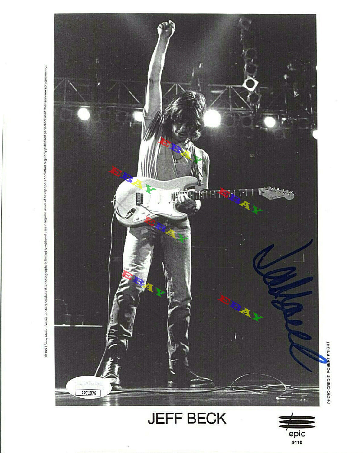 JEFF BECK Autographed signed 8x10 Photo Poster painting Reprint