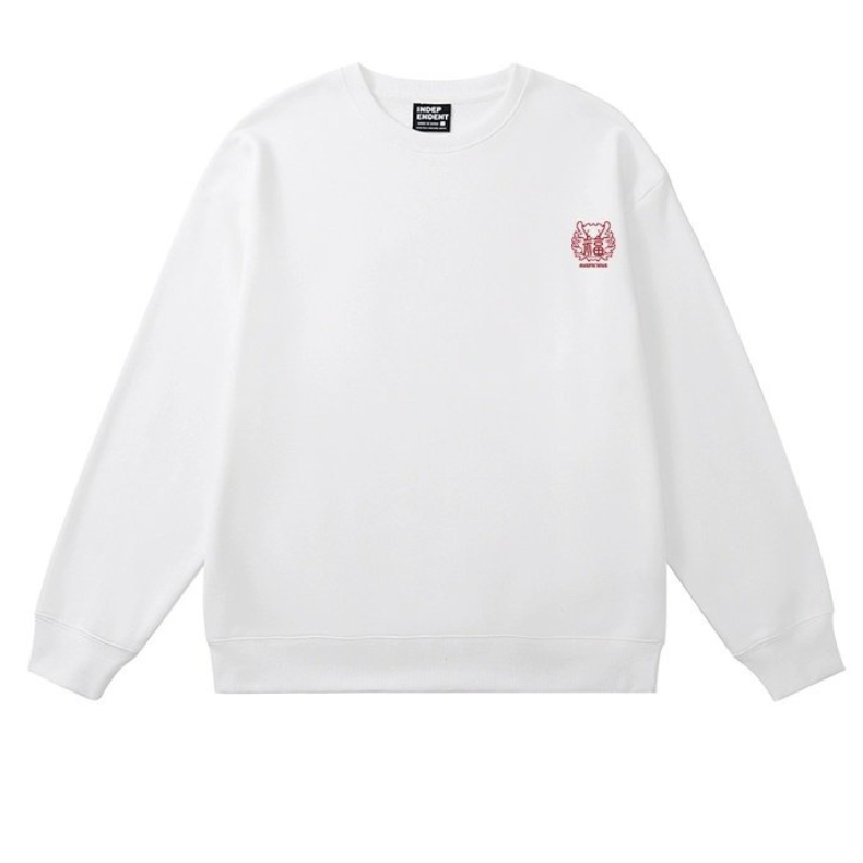 Women Fu Character Printing Sweatshirt